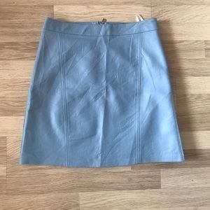 ONLY Powder Blue Leather Skirt